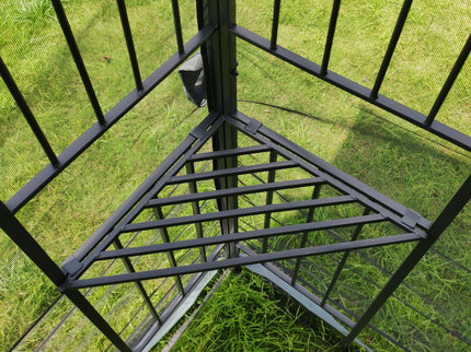Patio Gazebo Tent With Ventilated Double Roof And Mosquito Net