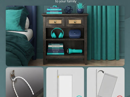 Storage Cabinet With 2 Drawers And 2 Shelves - Coffee
