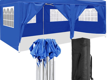 10'X20' Folding Canopy With 6 Removable Sidewalls Outdoor Event Shelter UPF 50+ Gazebo Portable Tents For Parties Beach Camping Wedding Ez Pop Up Canopy