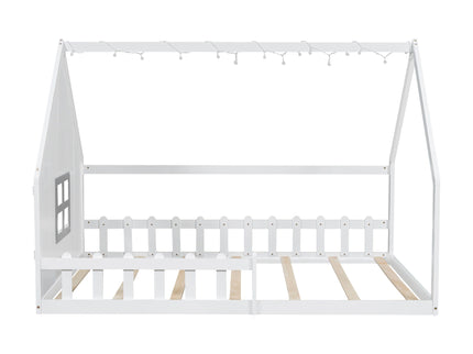 House Bed With Window And Fence