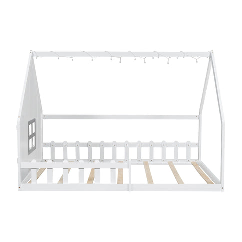 House Bed With Window And Fence