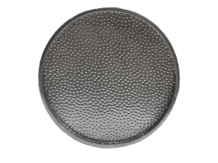 Modern Round Accent Table With Hammered Surface