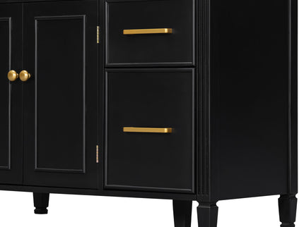 2 Piece Freestanding Bathroom Vanity Set With Sink Top, Reversible Dual Layout