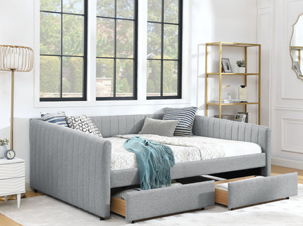Upholstered Queen Daybed With 2 Drawers
