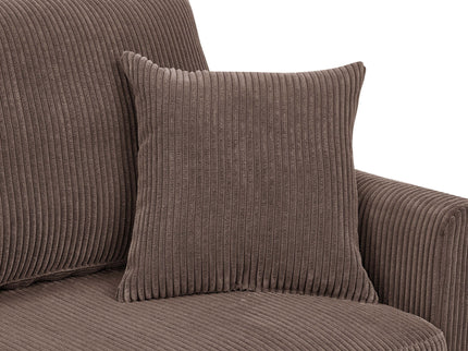 Upholstered Loveseat With Arms And Pillows