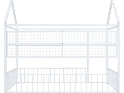 House Frame With Fence And Shelves