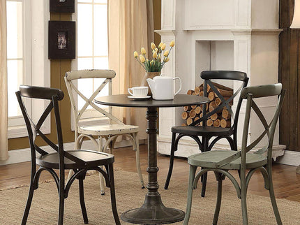 Round Dining Table & Pedestal Base - Brown