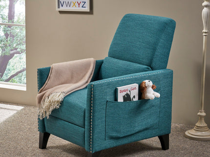 Kiersten - Contemporary Fabric Pushback Recliner