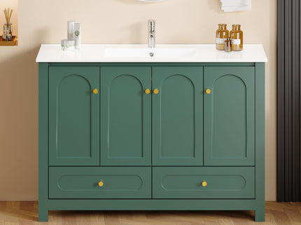Bathroom Vanity With Sink Combo, 4 Soft Close Doors And 2 Drawers