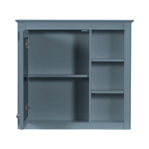 Bathroom Vanity With Medicine Cabinet, Royal Mirror Cabinet, Modern Bathroom Storage Cabinet With 2 Soft Closing Doors And 4 Drawers