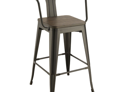 Staccato - 3 Piece Square Bar Table Set - Dark Brown