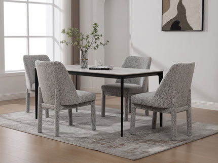 Wide Minimalist Dining Chair