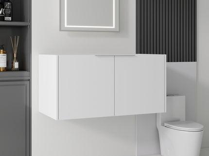 Floating Bathroom Vanity Cabinet With Soft Close Double Doors, Spacious Interior Storage, Wall Mounted, Cabinet Only
