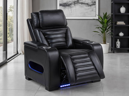 Isadora - Power Recliner With Dual Power Adjustments - Black