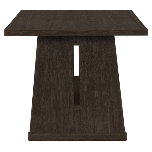 Dining Set With Rectangular Table, 4 Upholstered Chairs & 1 Padded Bench