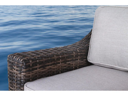 Chic Wide Outdoor Loveseat With Cushions