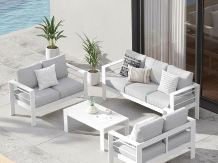 Outdoor Patio Set With All-Weather Thick Cushions
