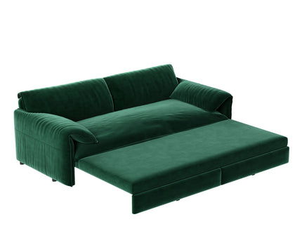 Queen Pull Out Sofa Bed, 3 In 1 Convertible Sleeper Sofa With Side Storage