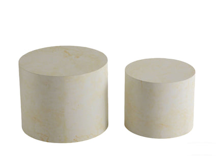 Modern Round Nesting Coffee Table (Set of 2)