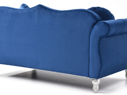 Stylish Flared Arm Loveseat
