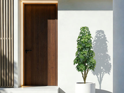 Realistic Faux Tree With Lifelike Foliage For Indoor And Outdoor Use - Green