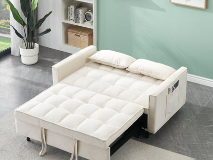Sofa Bed With Pockets, 3 In 1 Convertible For Living Room