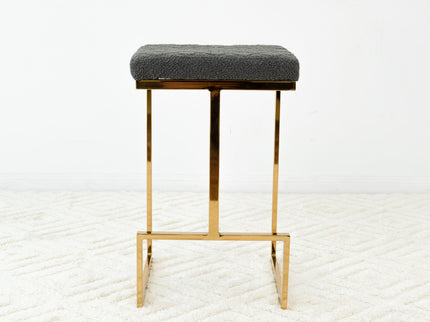 Joel - Mid Century Modern Luxury Upholstered Stool
