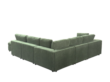 Reversible Modular Sectional Sofa With Custom Configuration