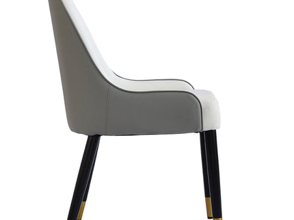 Modern Sponge-Filled Dining Chair, Solid Wood Metal Legs, Suitable For Restaurants, Living Rooms And Rooms (Set of 2)