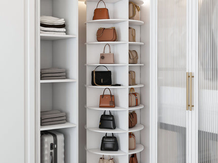 Rotating Shoe Rack Tower