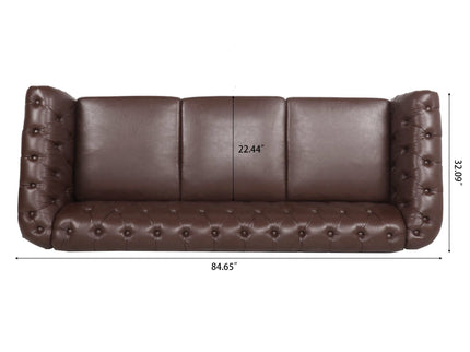 Rolled Arm Chesterfield 3 Seater Sofa