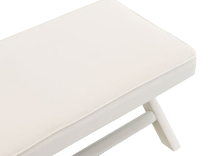 Comfort Double Bench Upholstered With X Crossed Legs