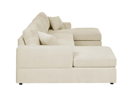 3 Piece Double Chaise Sectional Sofa