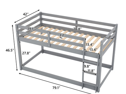 Floor Bunk Bed With Ladder