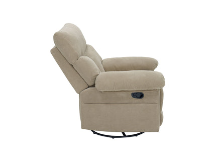 Swivel Rocker Recliner Chair With Manual Recline For Living Room