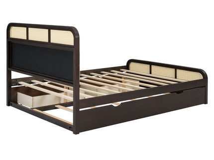 Platform Bed With Trundle And 2 Drawers
