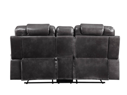 Braylon - Recliner Loveseat With Cupholder Console - Brown