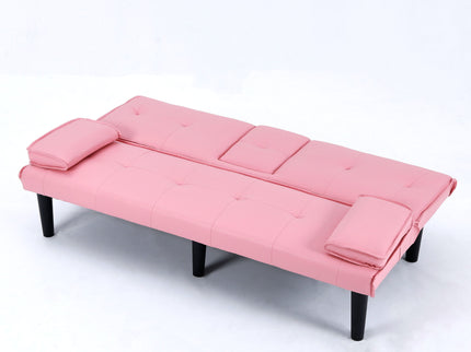 Sofa Bed With Foldable Design And Cup Holder