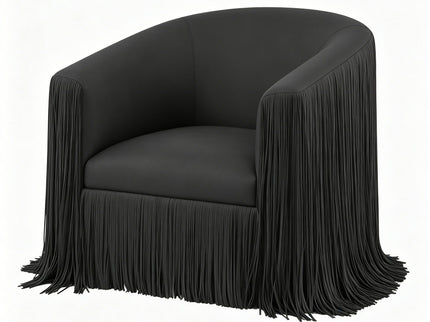 Isle - Swivel Chair With Fringe Accent