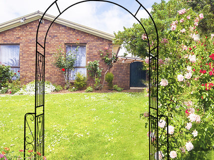 Metal Garden Arch Garden Arbor Trellis Climbing Plants Support Rose Arch Outdoor Arch