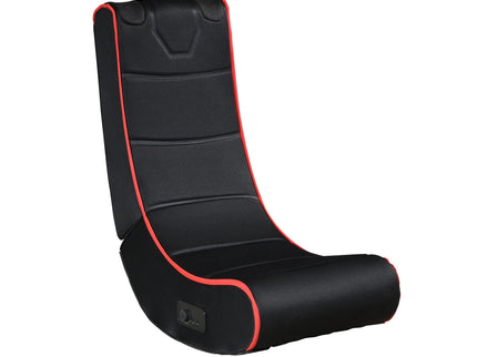 Foldable Gaming Chair With Onboard Speakers, Bluetooth Connection - Black / Red