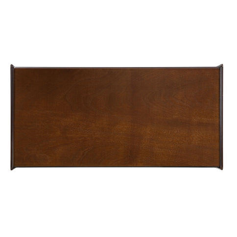 Modern Rectangle Coffee Table With 4 Drawers And 2 Display Shelves
