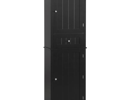 Tall Freestanding Bathroom Storage Cabinet With Drawer And Adjustable Shelf