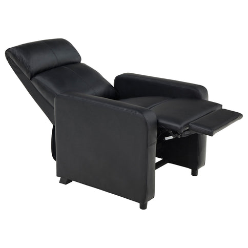 Push Back Recliner - Black
