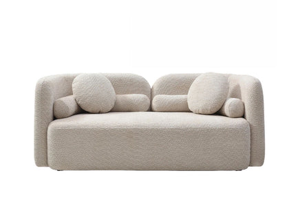 2 Seater Sofa Couch For Living Room - Light Beige