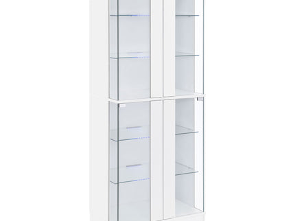 Gilbert - 4 Door LED Curio Display Cabinet