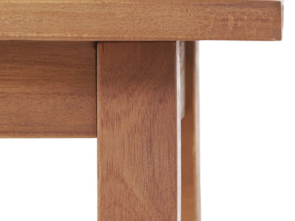 Kinesis - Outdoor Side Table With Slatted Top And Wood Frame