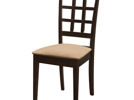Lattice Back Dining Chair (Set of 2) - Brown