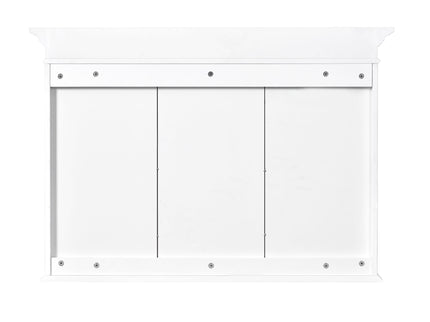 Medicine Cabinet With Mirror Door And Adjustable Shelves, Wall-Mounted Bathroom Storage Cabinet - White