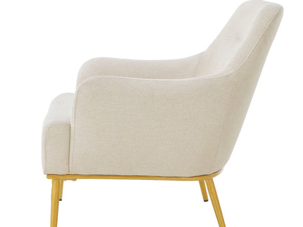 Modern Elegance Accent Chair With Curved Backrest